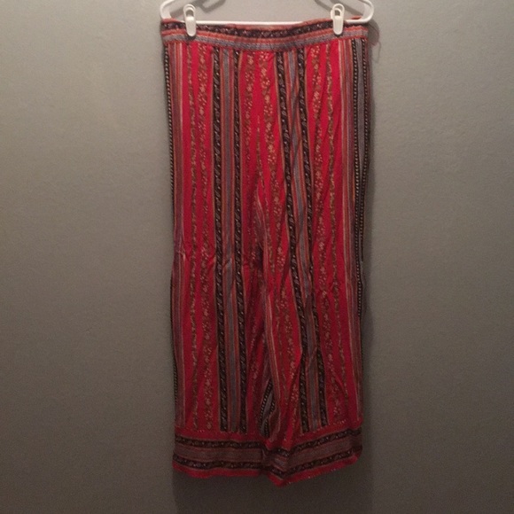 Loft striped wide leg pants. Great condition. - Picture 2 of 5